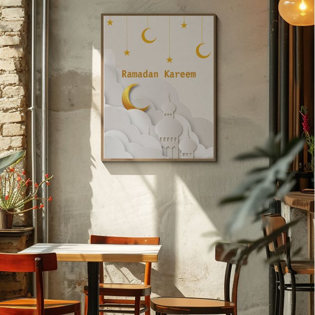 Poster Ramadan Kareem Ramadan Mubarak (Criador carregado)