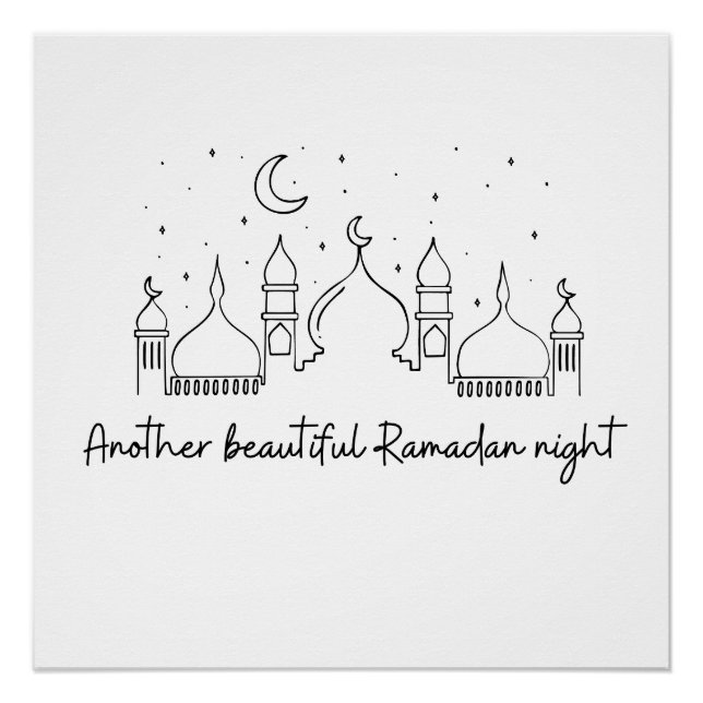 PÔSTER RAMADAN RAMADAN KAREEM RAMADAN MUBARAK (Frente)