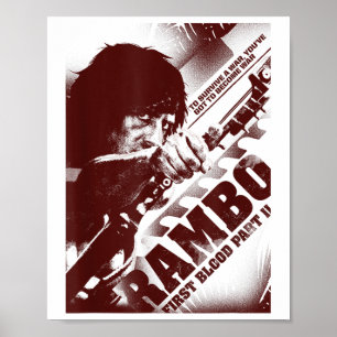 Poster Rambo Primeira Parte Sanguínea Ii Você Tem Que Se