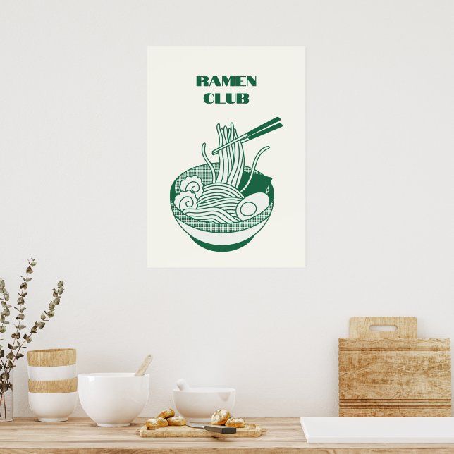 Poster Ramen Club (Cozinha)
