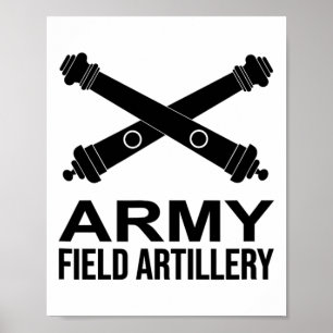 Poster Ramo de Artilharia de Campo do Exército EUA EUA 1