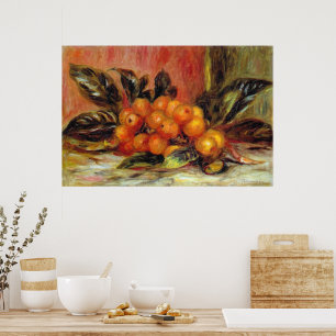 Poster Ramo de nêspera por Pierre Renoir