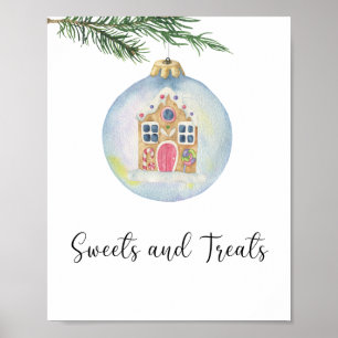 Poster Ramo perene de inverno - Doces e Guloseimas