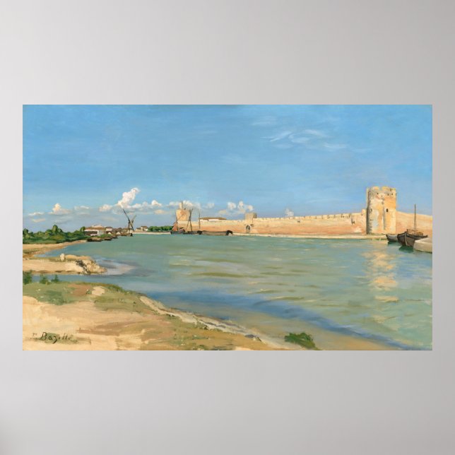 Poster Rampart, Aigues-Mortes, Frédéric Bazille Fine Art (Frente)