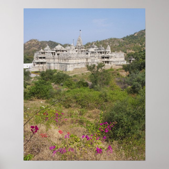 Poster Ranakpur Jain Temple, Ranakpur, Rajasthan, Índia (Frente)