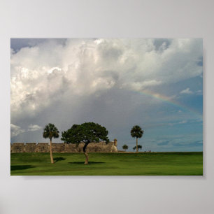 Poster Ranbow sobre Castillo de San Marcos