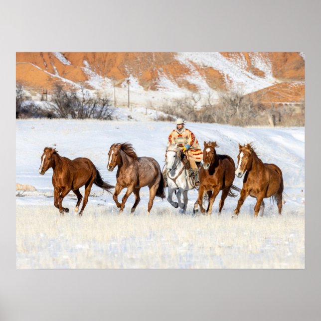 Poster Ranch Hideout Horse, Wrangler e Cavalos (Frente)