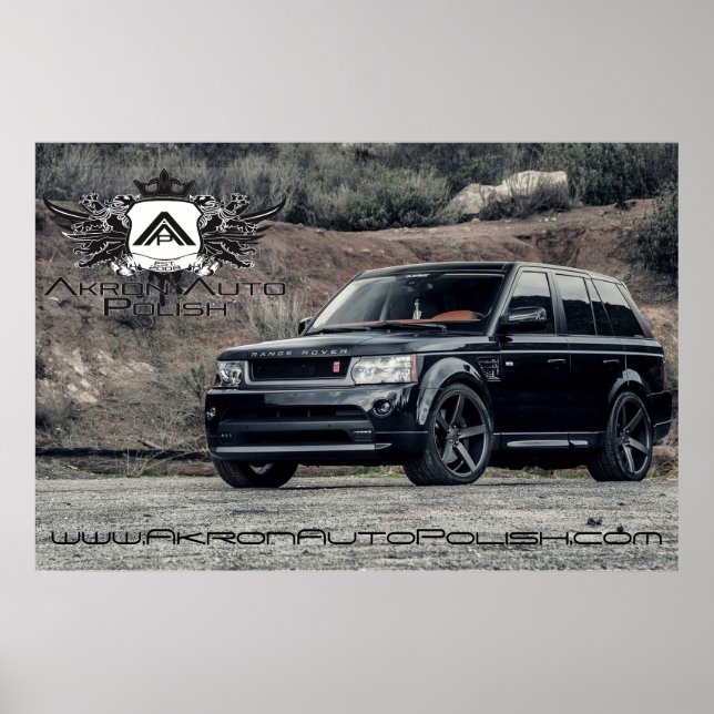 Poster Range Rover, Akron Auto Polonês (Frente)