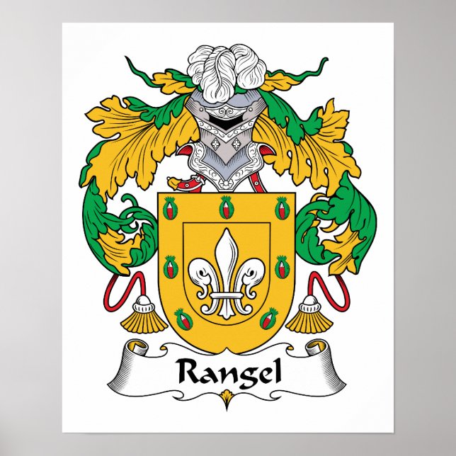 Pôster Rangel Family Crest (Frente)