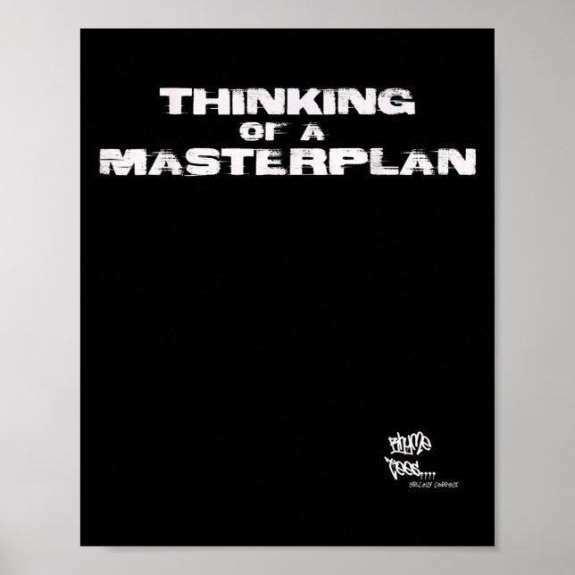 Poster Rap da antiga escola Hip Hop Merch Masterplan Cote (Frente)