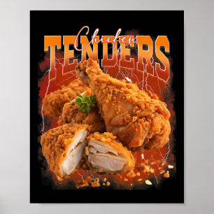 Poster Rap Pirata Vintage Anos 90 Tenders de Frango Engra