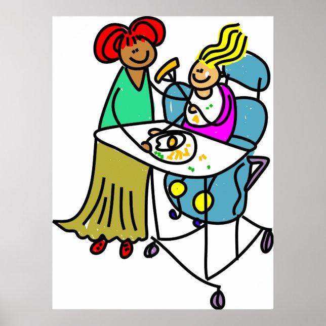 Poster Rapariga com deficiência (Frente)