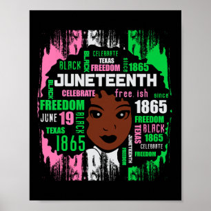 Poster Rapariga Cuta Aka 19 Tee Black History America