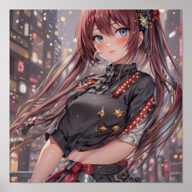 Poster Rapariga de Animação Gerativa (Frente)