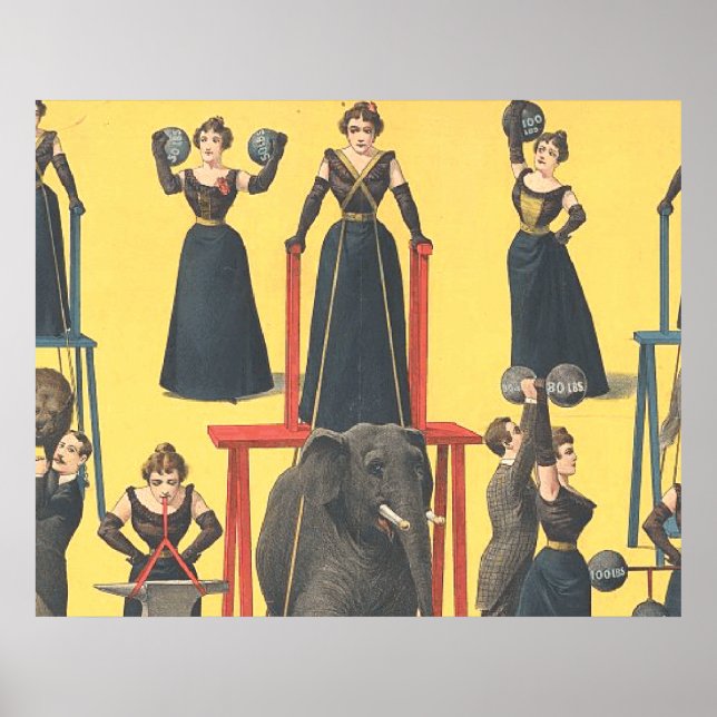 Pôster Rapariga de Construção de Porte (Frente)