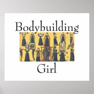 Pôster Rapariga de Construção de Porte