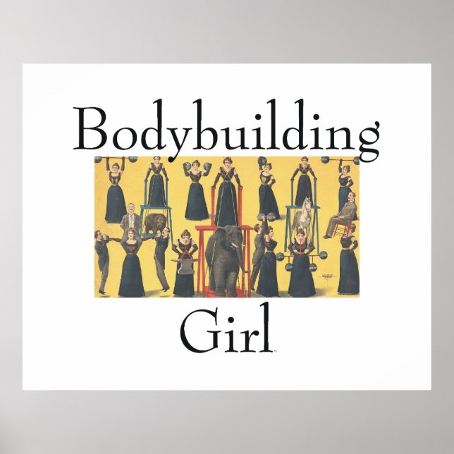 Pôster Rapariga de Construção de Porte (Frente)