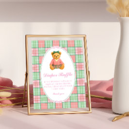 Poster Rapariga de Polo - Urso de Teddy Raffle Fralda