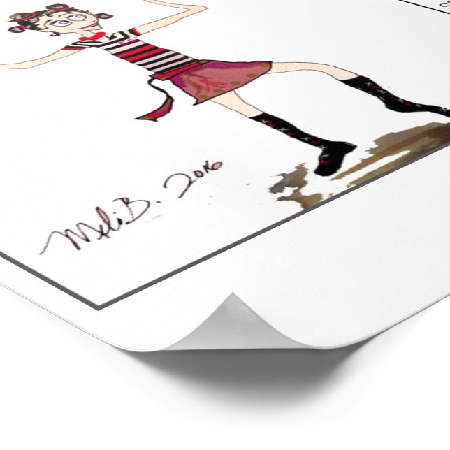 Pôster Rapariga do Circo - Original (Borda)