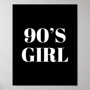 Poster Rapariga dos anos 90