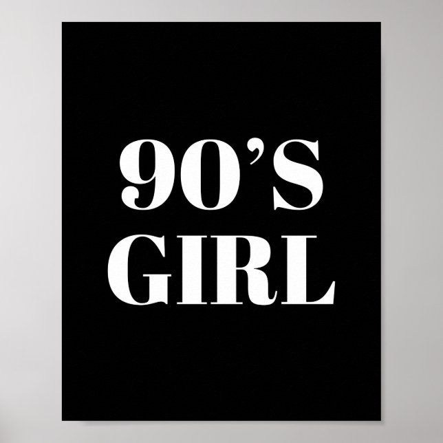 Poster Rapariga dos anos 90 (Frente)