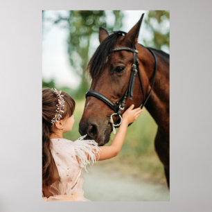 Poster Rapariga e Cavalo