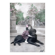 Rapariga e seu Cachorro