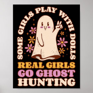 Poster Rapariga fantasma caçando investigador paranormal 