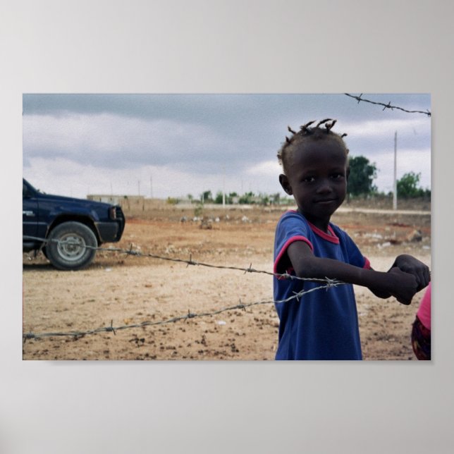 Pôster Rapariga Haitiana na República Dominicana (Frente)