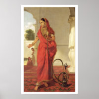 Rapariga Indiana com Hookah, 1772 (óleo ligado)
