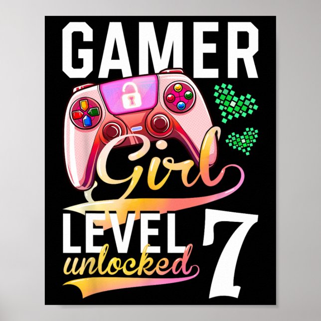 Poster Rapariga Nível 7 7 de jogos de vídeo desbloqueados (Frente)