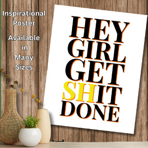 Poster Rapariga - Página Inicial Inspirativa Motivaciona