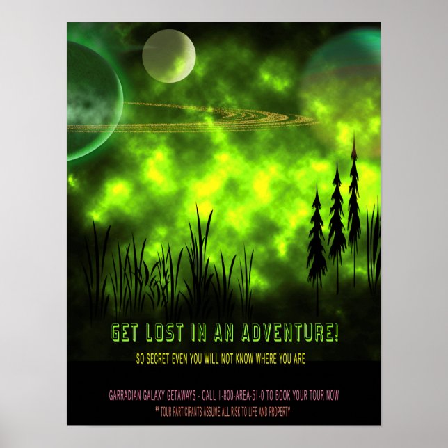 Poster Rapariga Personalizada 14x18 Encontrada: Projeto E (Frente)