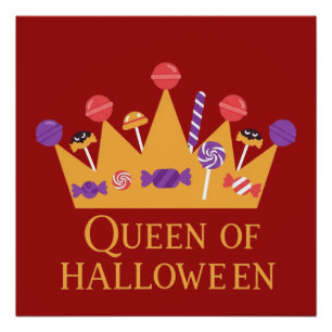 Pôster Rapariga Rainha do Halloween