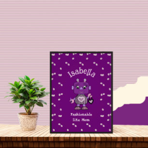 Pôster Rapariga robótica