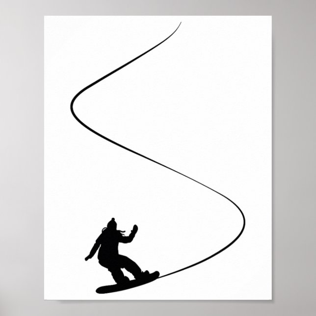 Poster Rapariga Simples Desenhada (Frente)