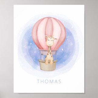 Poster Rapariga Sonhando Arte de Parede Whimsical