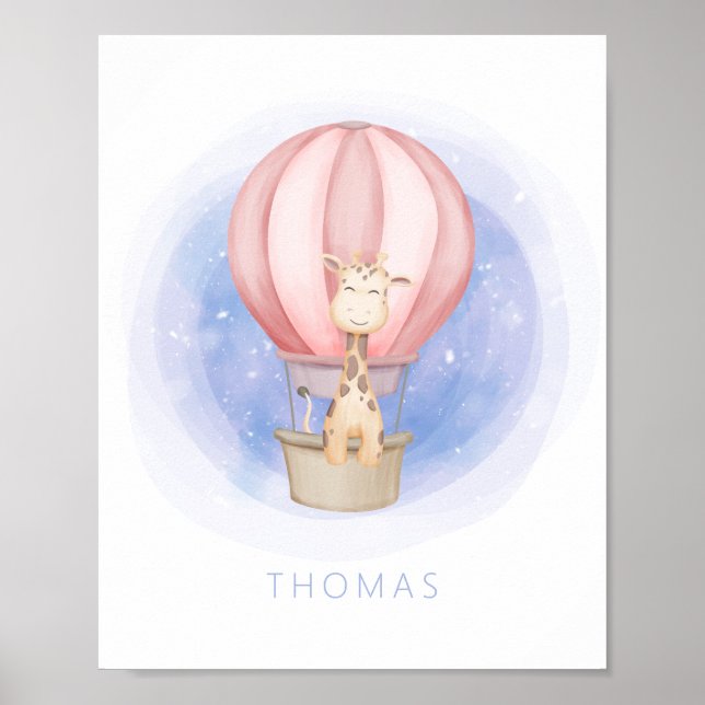 Poster Rapariga Sonhando Arte de Parede Whimsical (Frente)