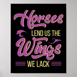 Poster Raparigas Cavalas Andando Mulheres Equestres Horse
