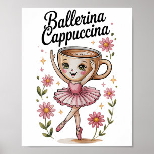 Poster Raparigas Memória Italiana Brainrot Ballerina Capp
