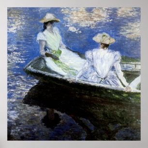 Pôster Raparigas no barco de enfileiramento