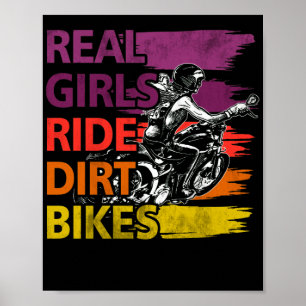 Poster Raparigas Reais Andam Sujando Bikes Motocross Love