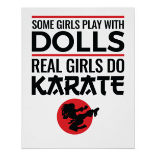 Pôster Raparigas Reais Do Karate Mulheres Bonitas Artes M