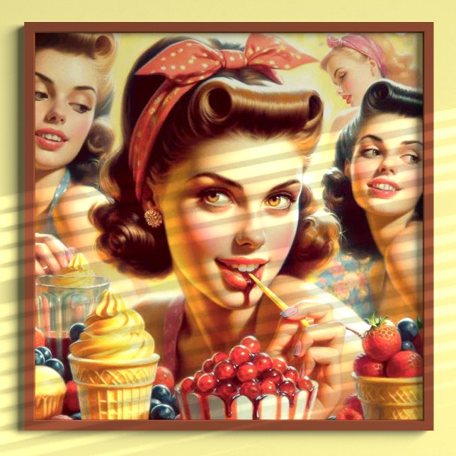 Poster Raparigas Retro Candy (Criador carregado)
