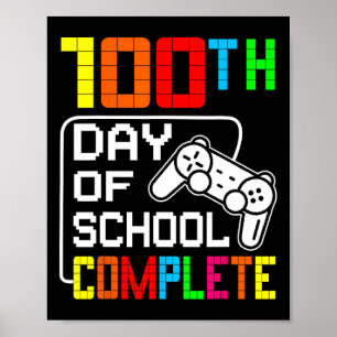 Poster Rapazes 100.º Dia da Escola Completa Jogo De Vídeo