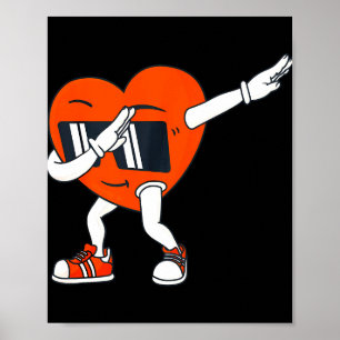 Poster Rapazes Dias de os namorados Dabbing Heart Boys