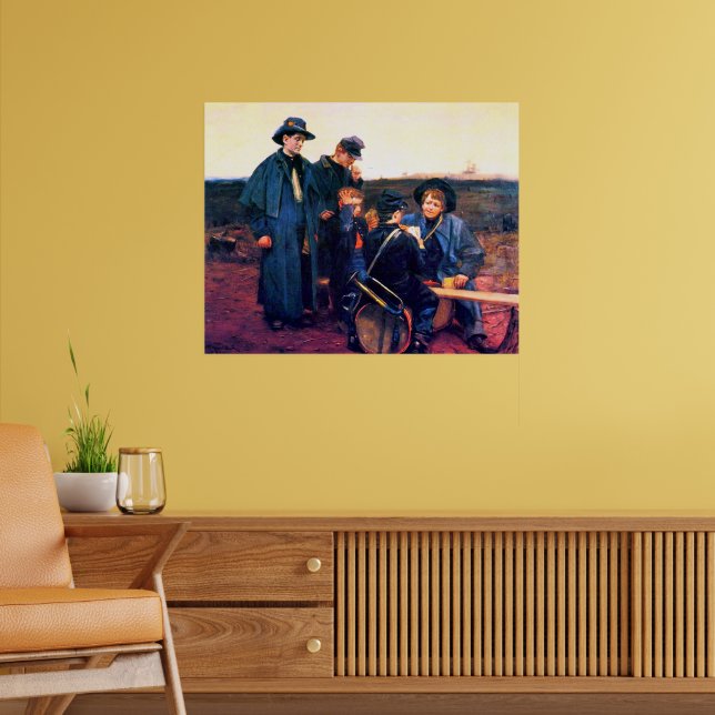 Poster Rapazes Drummer da Guerra Civil Jogando Cartões Ju (Sala de Estar 2)