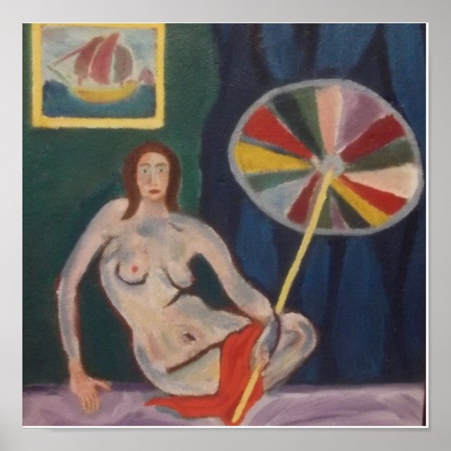 Poster Raphael С anossa Girl com guarda-chuva (Frente)