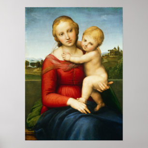 Poster Raphael - A Pequena Madonna Cowper