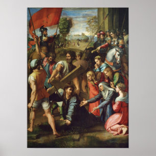 Poster Raphael - A Queda no Caminho para o Calvário 1517